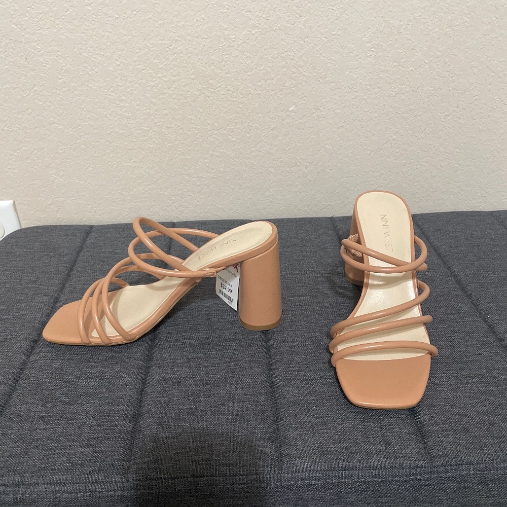 Nine West tan heels